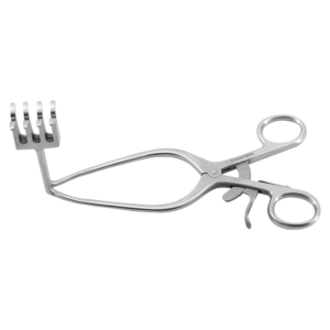 Deep Gelpi Retractor 8 1/2" 90 Degree Angle 2 1/2" 4x4 Blunt Points Ratchet